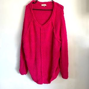 Barbie pink popcorn sweater